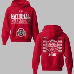 2025 College Football National Champions 9-Time Hoodie