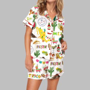 Mexico Print Pajama Set For Women 1