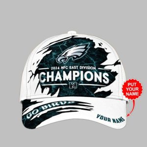 Custom Eagles 2024 NFC East Division Champions Go Birds Hat 1
