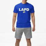 Cooper Kupp Wearing Lafd LA Rams Shirt