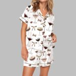 Coquette Espresso Martini Pajama Set For Women