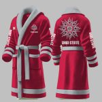 Custom Ohio State Luxurious Comfort Bathrobe