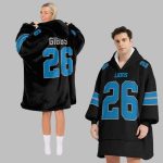 Jah G 26 Lions Football Unisex Blanket Hoodie