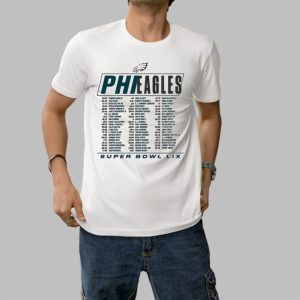 Eagles Super Bowl LIX Roster Shirt 0
