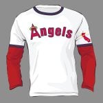 LA Angels Throwback Long Sleeve Shirt Giveaway 2025