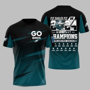 Eagles Fly Eagles Fly 2024 NFC East Chmapions Shirt 1