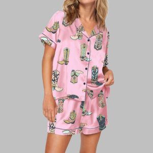Cowgirl Boots Concert Pajama Set For Women 1
