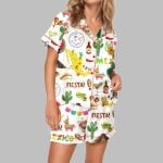 Mexico Print Pajama Set For Women