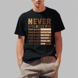 Never Apologize For Your Black Thoughts Your Black Loyalties Your Black History Shirt 2 1