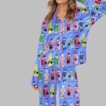 Queen Elizabeth II Rainbow Pajama Set For Women