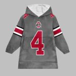 Smith 4 Ohio State Football Unisex Blanket Hoodie
