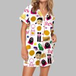 Squid Play Pajama Set For Women