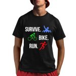 Survive Bike Run Triathlon Racing Shirt