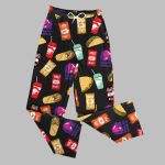Taco Bell Drawstring Wide Leg Pants