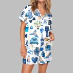 Watercolor Wedding Pajama Set For Women