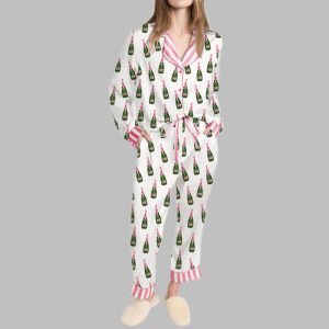 Bubbly Champagne Pajama Set For Women 1