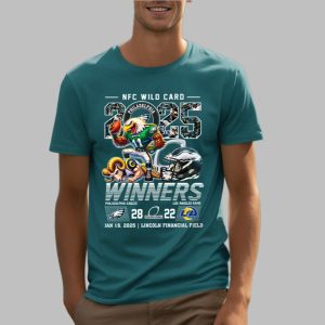 Eagles NFC Wild Card 2025 Winner Shirt 0