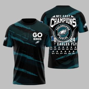 Go Birds NFC East Champions 2024 Fly Eagles Fly Shirt 1