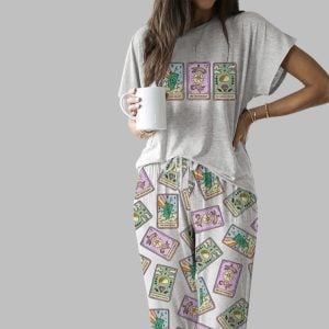 Taco Tarot Casual Pajama Set For Women 1