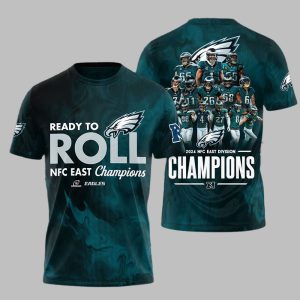 Eagles Ready To Roll 2024 NFC East Champions Shirt 1