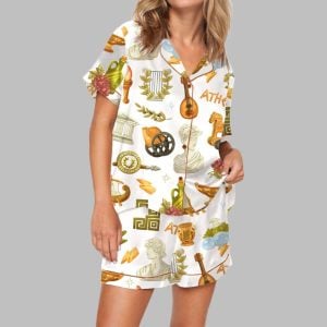 Antique Greece Pajama Set For Women 1