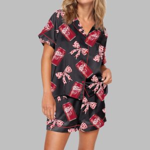 Pepper Drink Pink Coquette Bow Pajama Set 1