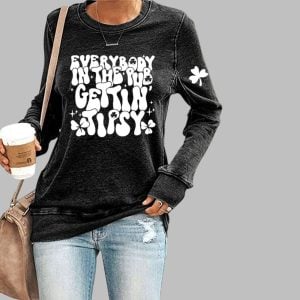 Women's Everybody In The Pub Getting Tipsy Print Sweatshirt