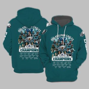 Eagles 2024 2025 National Football Coferrence Champions Hoodie 0