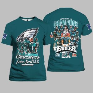 Super Bowl LIX Champions 2025 Eagles 2X Shirt 0 0