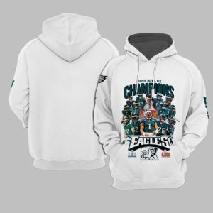 Eagles 2025 Super Bowl LIX Champions Hoodie 0 0