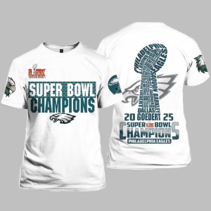 Eagles Football Champions Super Bowl 2025 Shirt 0