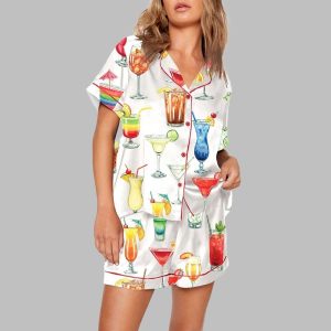 Cocktails Drinking Pajama Set 1