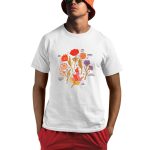Botanical Revival Tulip Poppy Shirt