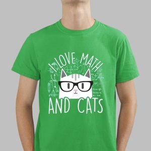 I Love Math And Cats Shirt 4 6