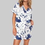 Cat In Space Pajama Set For Women