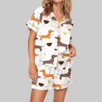 Dachshund Weenies And Tinis Pajama Set For Women