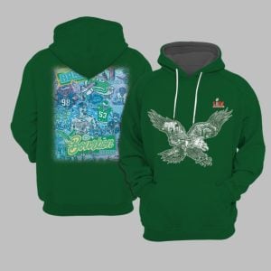 Eagles From Brazil To Bourbon Street Super Bowl LIX Hoodie 0 0