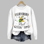 Everybody In The Pub Getting Tipsy St. Patrick's Day Print Sweatshirt