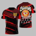 Go Chiefs AFC West Champions 9 Times Shirt