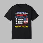 Hey Donald Let's Change America's Name To the Republic Of CUM Shirt