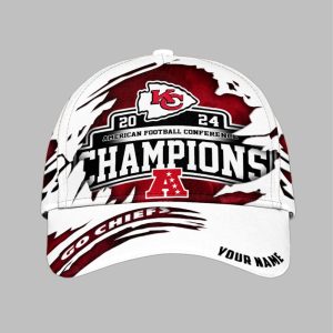 KC 2024 American Football Conference Champions Go Chiefs Hat 1