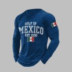 Men's Retro Gulf of Mexico 1550 Print T-Shirt