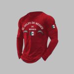 Men'S Retro Gulf of Mexico De Mexico Print T-Shirt