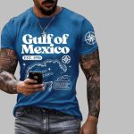 Men's Gulf Of Mexico EST 1550 Printed T-Shirt
