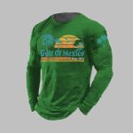 Men's Gulf Of Mexico Since 1672 Print Long Sleeve Top