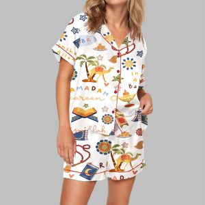 Ramadan Kareem Eid Mubarak Pajama Set For Women 1