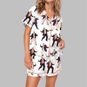 Dancing American Eagle Man Pajama Set For Women 1