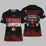 Ohio State National Champions 9 Times National Champions 2025 Shirt