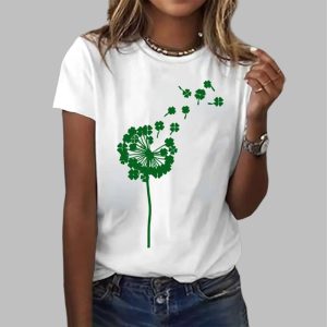 WomenS St Patricks Day Printed T Shirt 1