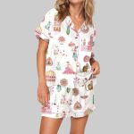 Royal Rajasthan Watercolor India Pajama Set For Women